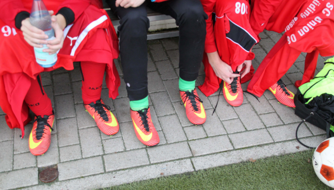 Die Schuhe bei den Union- Youngstern werden für einen erfolgreichen Saisonabschluss geschnürt