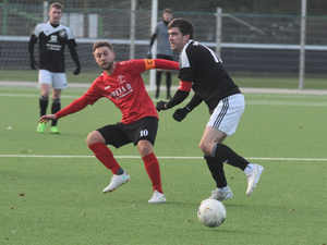 Union - hier Kapitän Christoph Blesz (M.) - erwischte einen suboptimalen Tag. Foto: Christian Besse | WN 