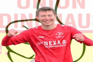 Lieblingsgegner Brechten: Schon im Hinspiel traf Union-Skipper Lucas Roters doppelt. 