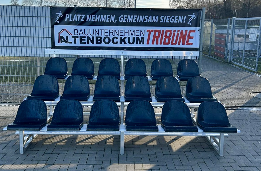 Platz nehmen - Gemeinsam siegen ++ Altenbockum - Tribüne mit einem 5:2 eingeweiht 