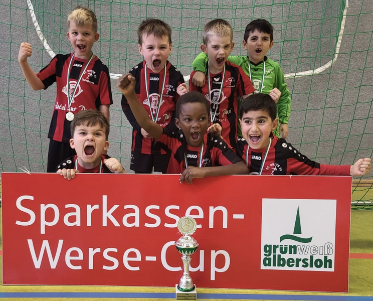So sehen Sieger aus: Union Lüdinghausen U8 II gewinnt den Sparkassen-Werse-Cup 2025 