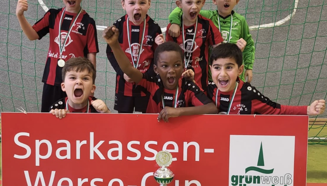 So sehen Sieger aus: Union Lüdinghausen U8 II gewinnt den Sparkassen-Werse-Cup 2025 