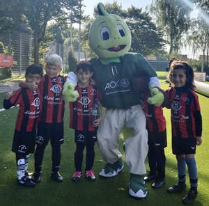 G-Jugend SC Union 08 Lüdinghausen beim FLVW Kinderfußball-Air-Pitches Turnier 2024 in Greven 