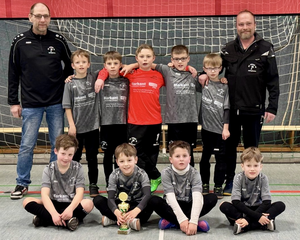 F1-Junioren (U9) des SC UNION 08 LÜDINGHAUSEN mit Platz zwei bei den Karnevalsturnieren des TuS Ascheberg