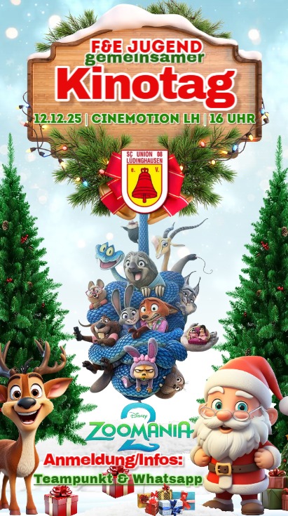 Gemeinsamer Kinobesuch aller E und F-Jugendmannschaften