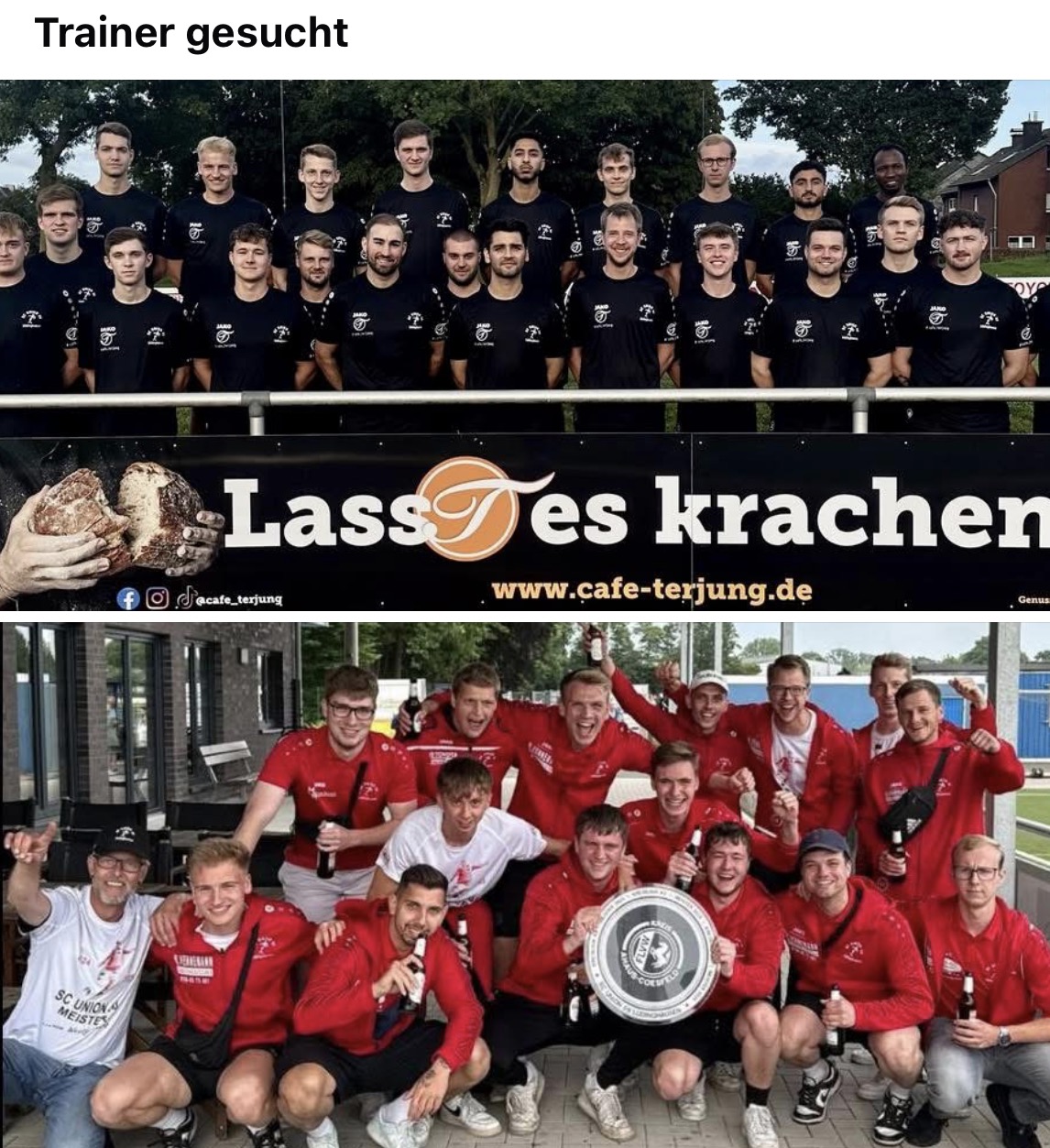 Wir suchen einen Trainer für unsere 2. Mannschaft SC Union 08 Lüdinghausen